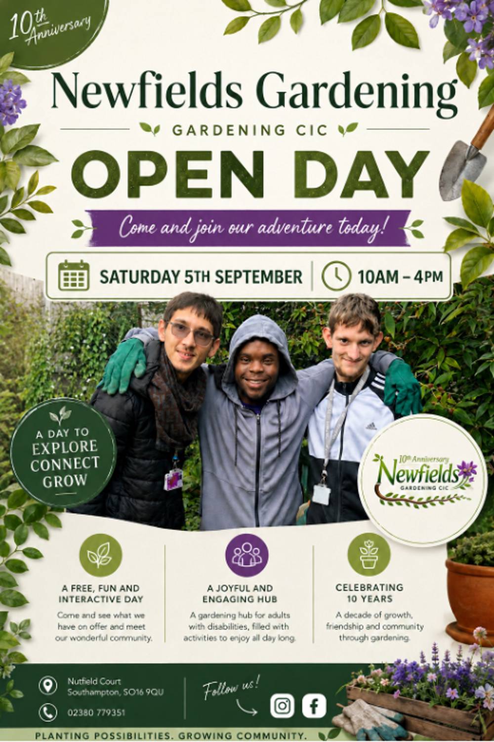 Open day flyer